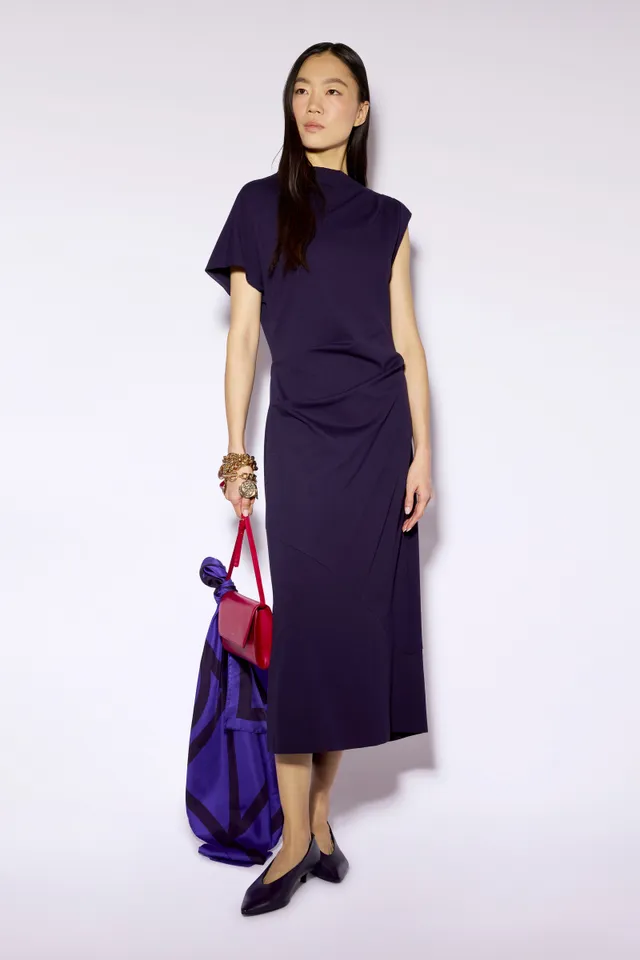 Liviana Conti Raquel robe midi myrtille