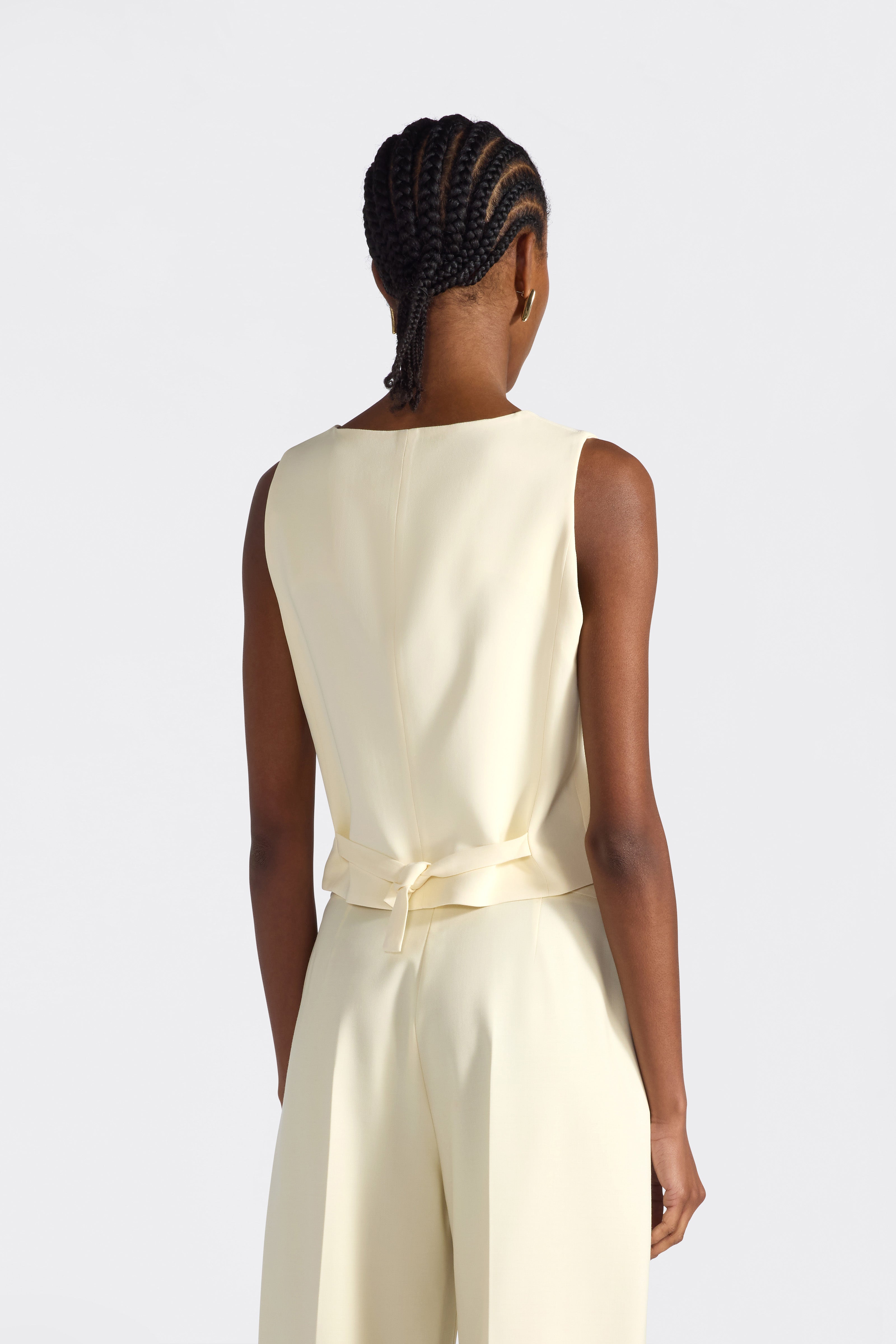 Liviana Conti Fulton gilet sans manches viscose polline