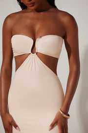 Oh Polly Juniper 7274 robe longue ivoire bandeau
