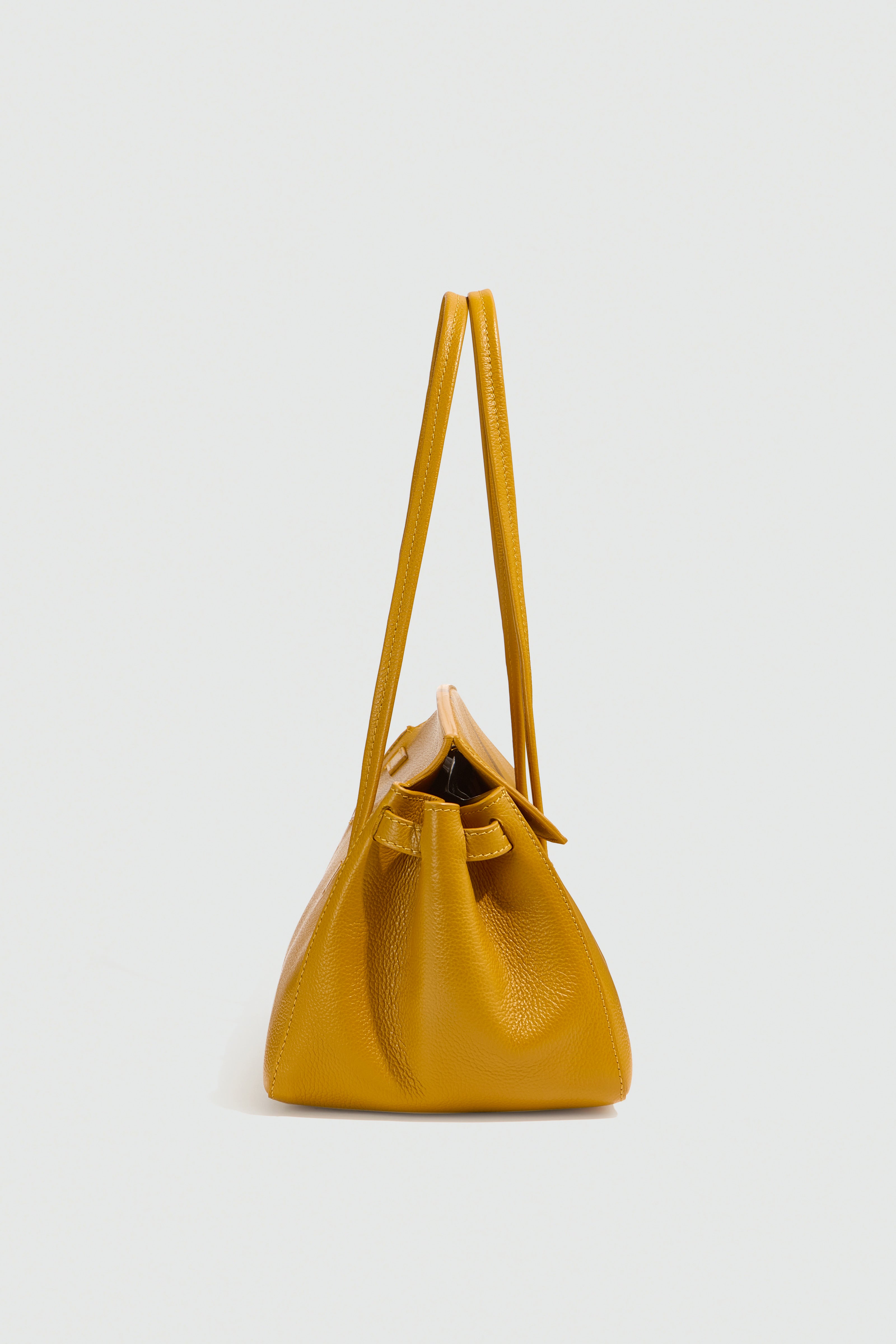 Liviana Conti Aida sac à main cuir ocre medium grainé