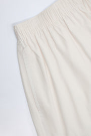 Oh Polly Elsie Short Blanc Coton Popeline Noué