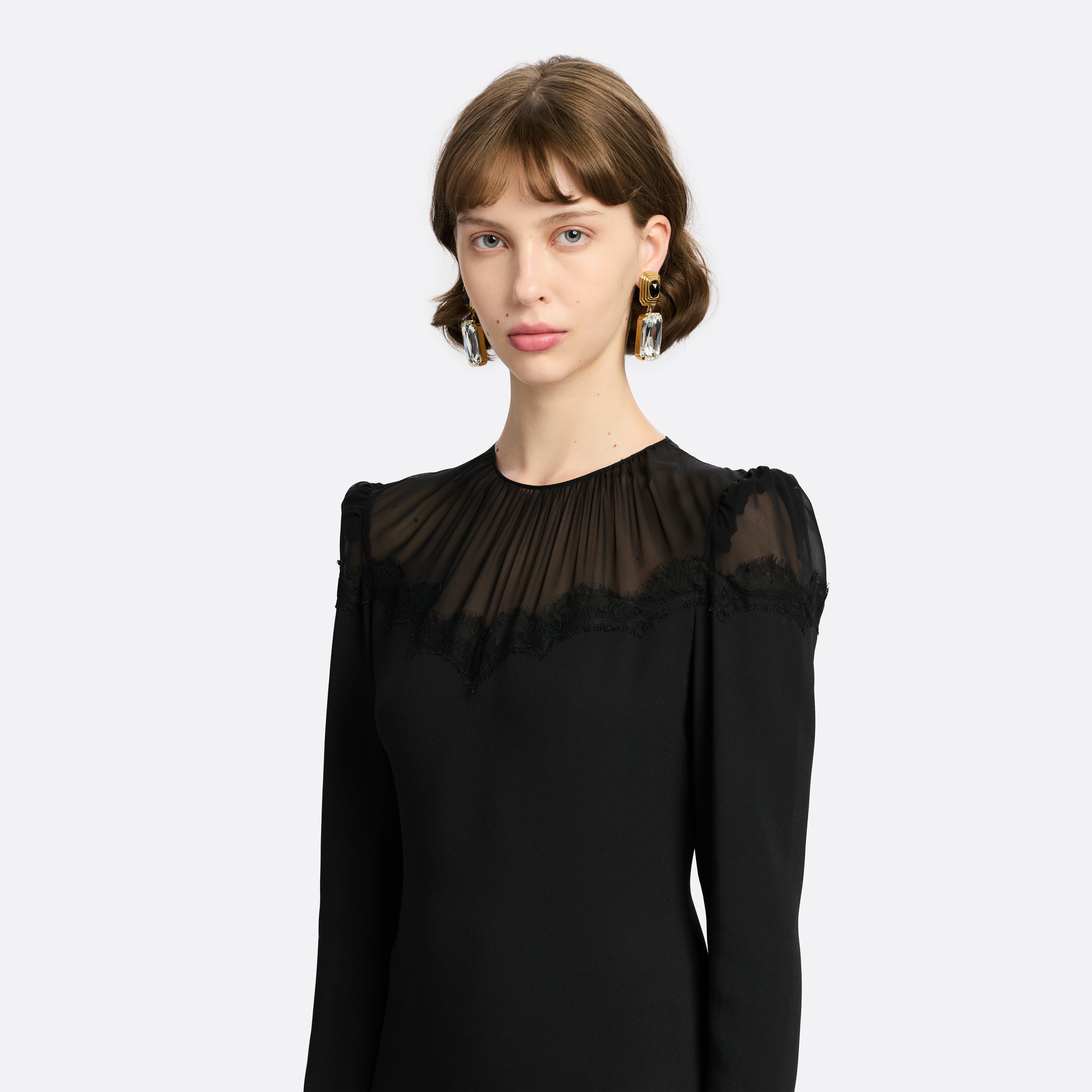 Alessandra Rich Jewellery boucles d'oreilles clips cristal or