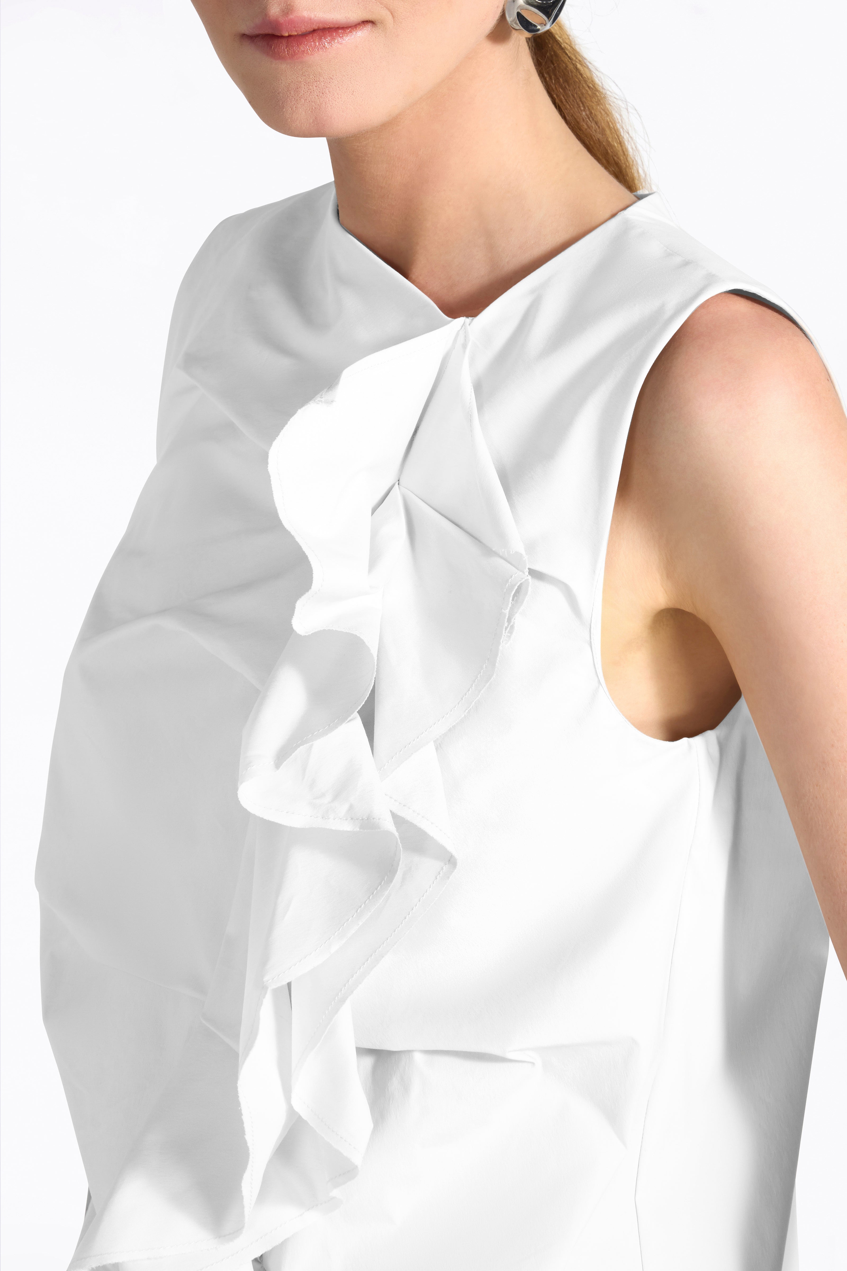 Liviana Conti Ariel chemisier femme luna sans manches drapé