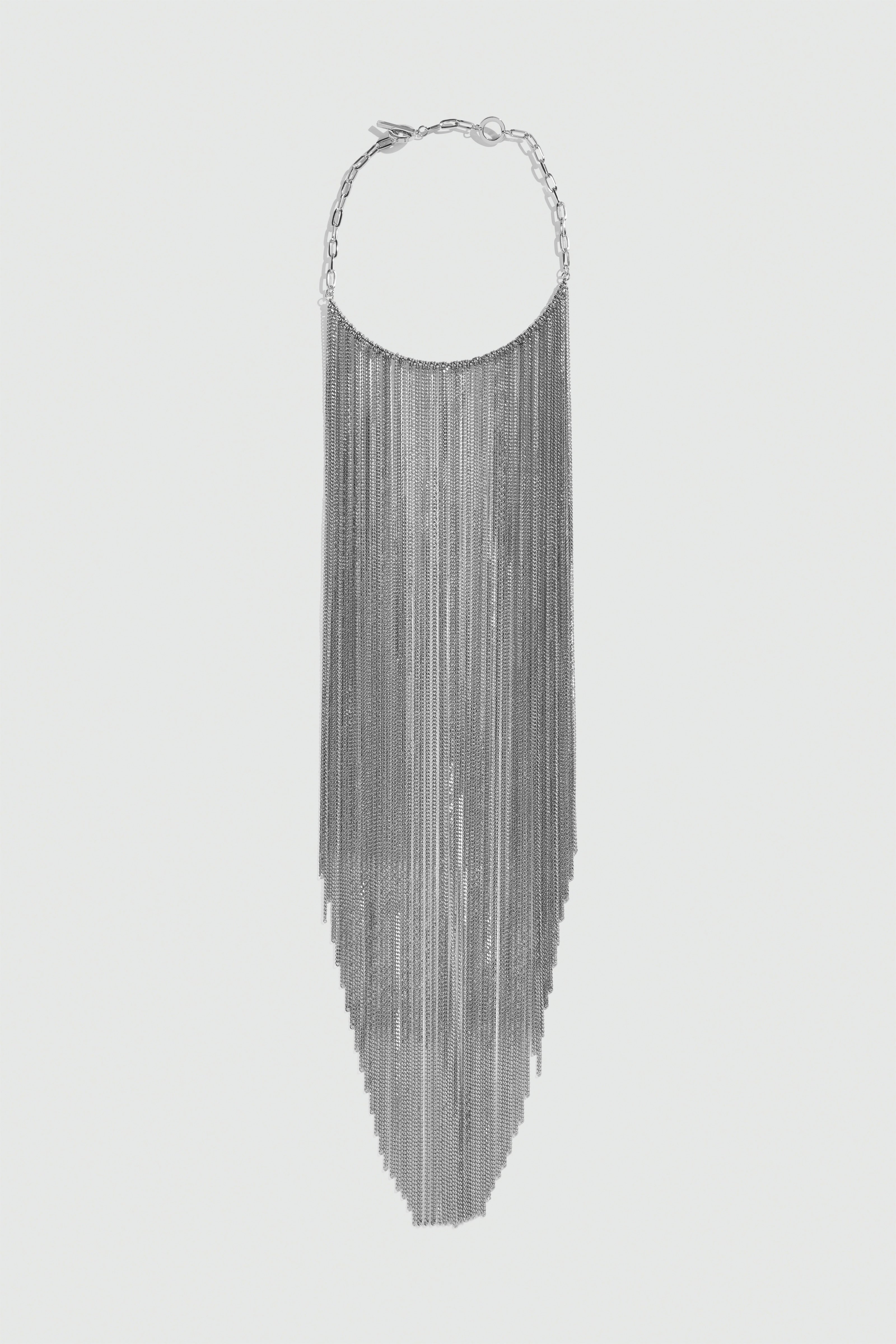 Liviana Conti Nashira collier maxi frange métal Oro