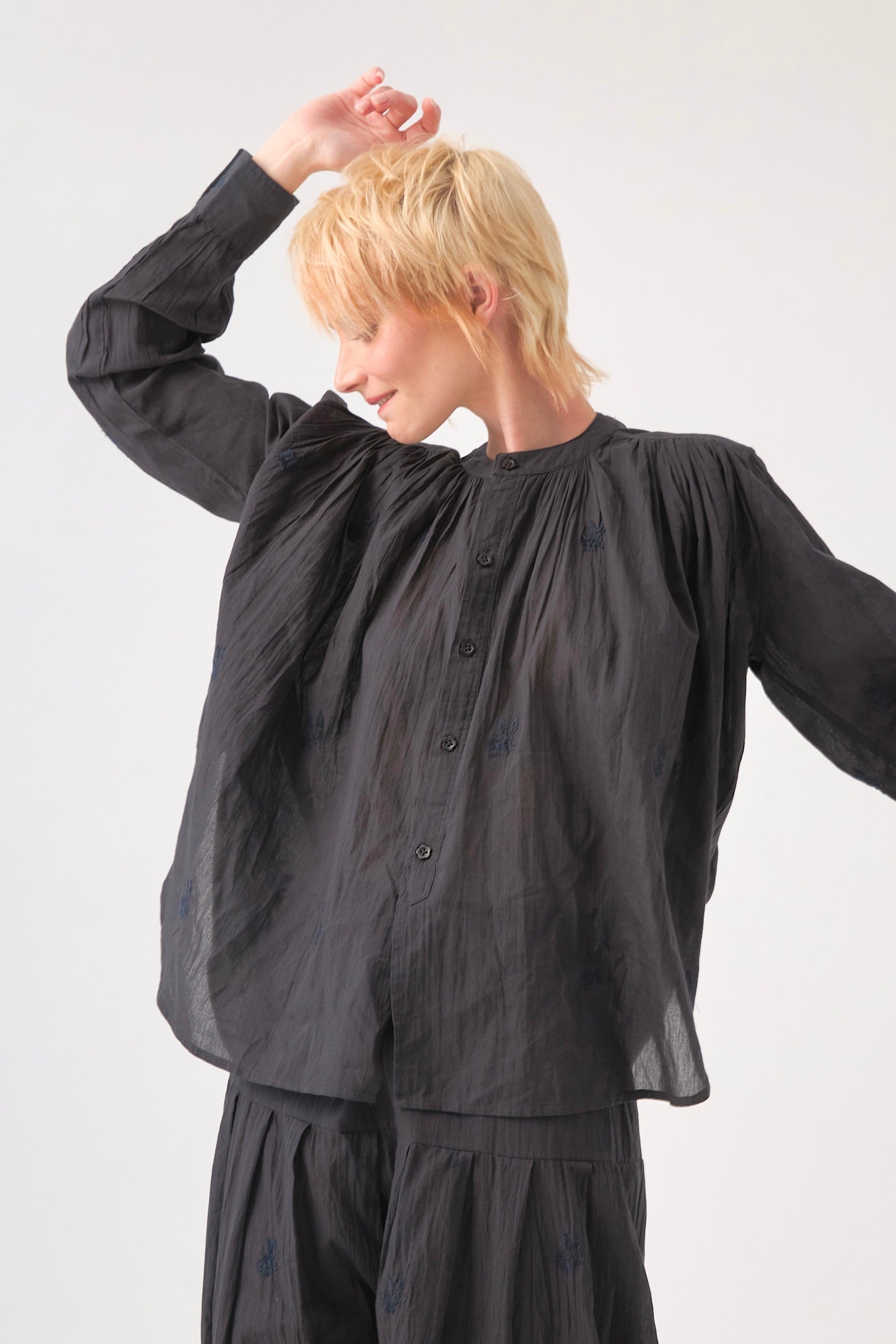 Chicosoleil Scheherazade Chemise noir coton