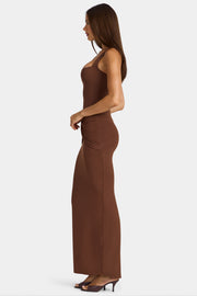 Oh Polly Elenna 16149 robe maxi cocoa modal
