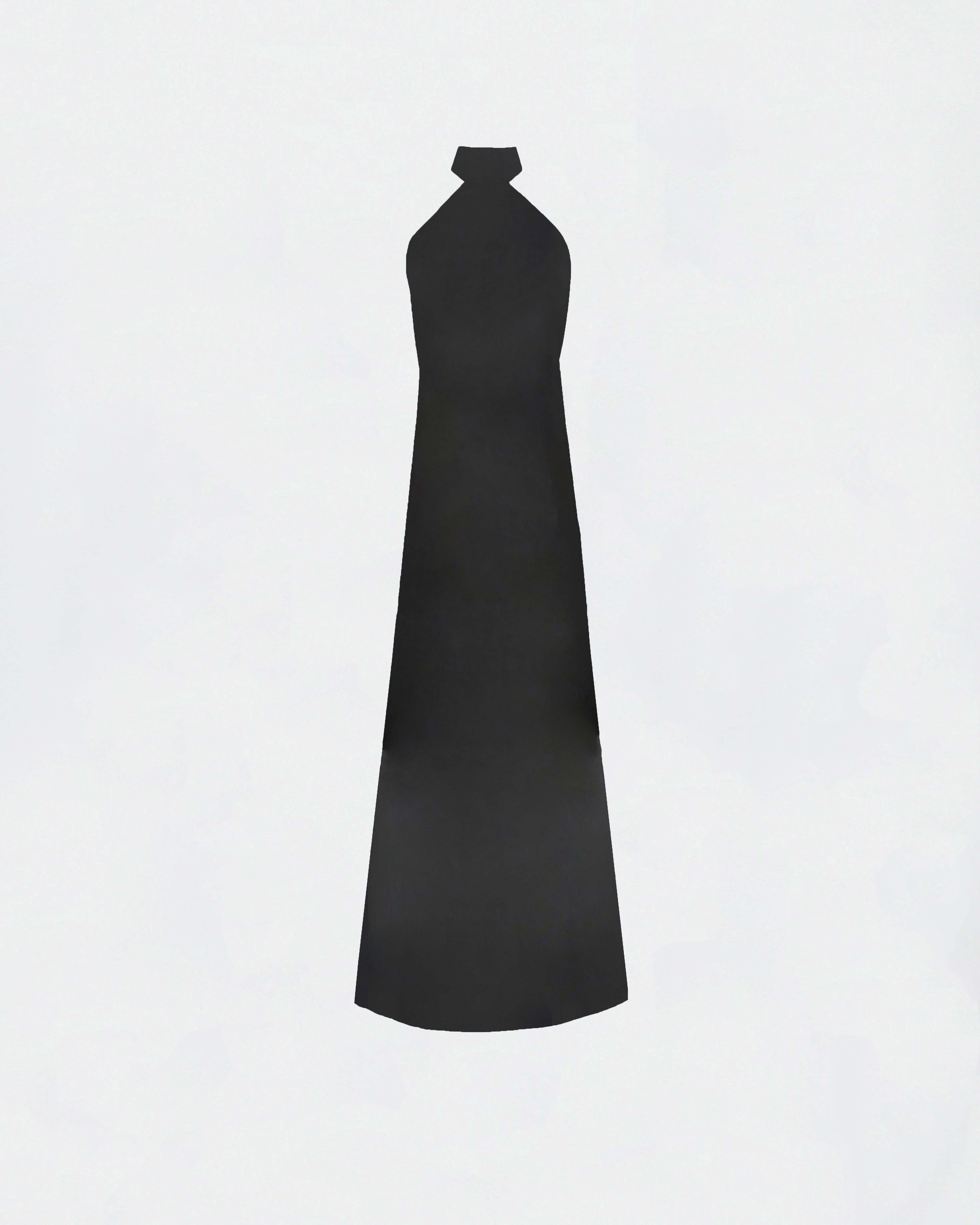 The Ethiquette Joy Robe Mousseline Noire