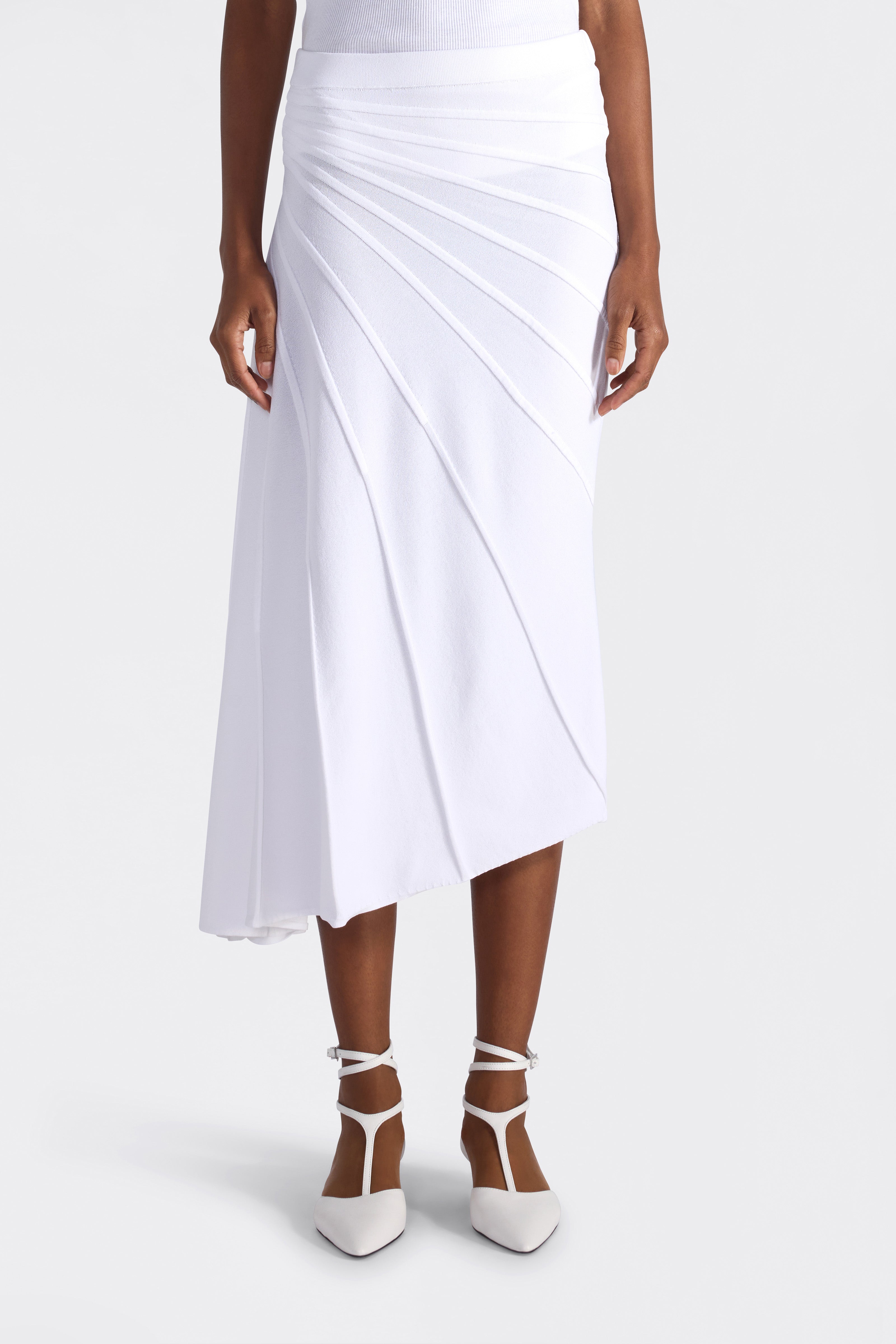 Liviana Conti Nantine jupe blanche asymétrique