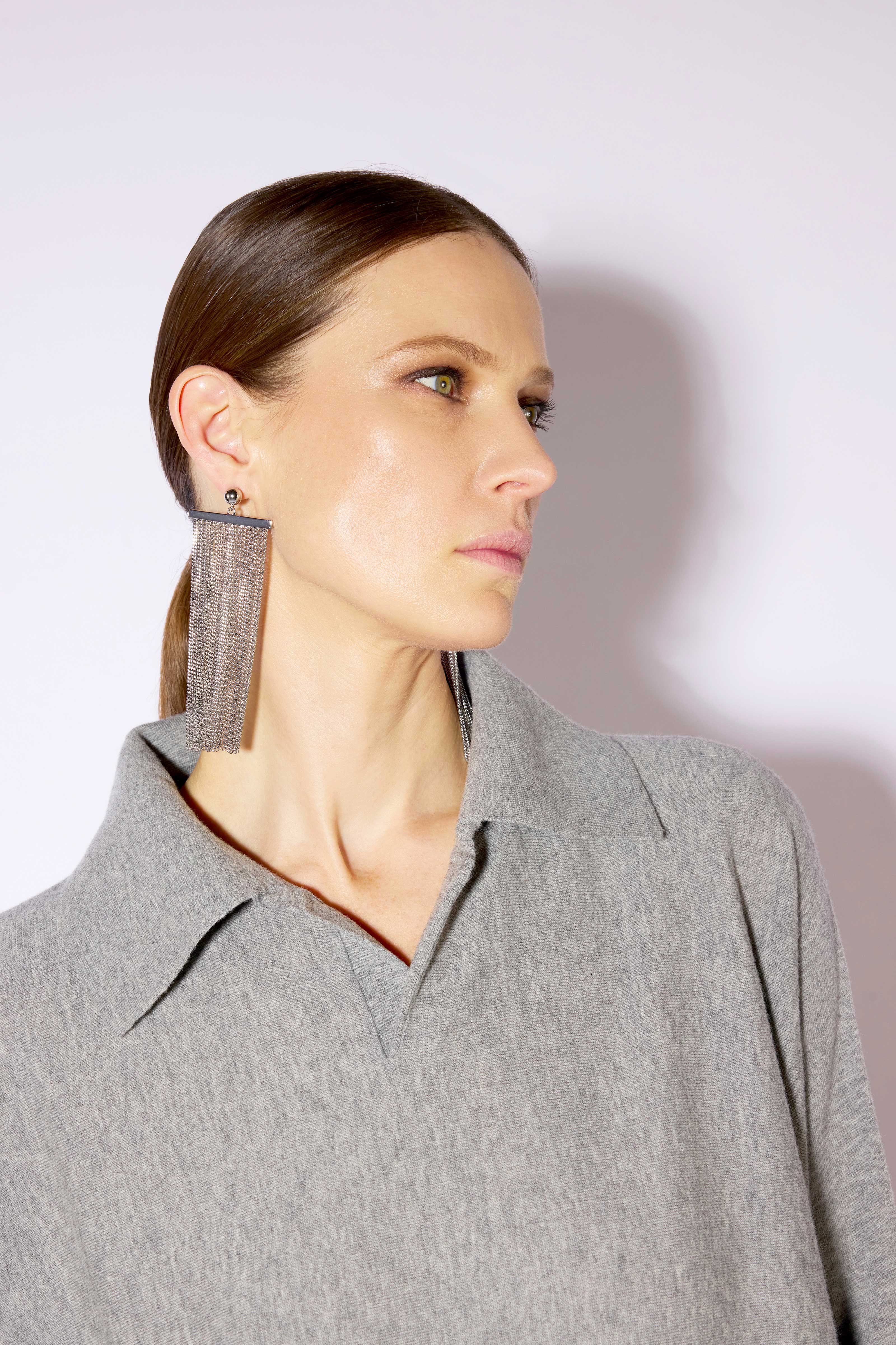 Liviana Conti Anouk boucles oreilles argent franges