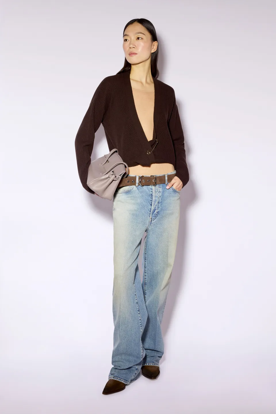 Liviana Conti Igam cardigan crop fondente M