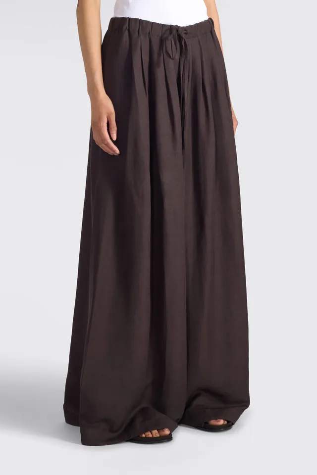 Liviana Conti Loren pantalon rose viscose lin