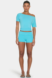 Oh Polly ButterCloud mini short aqua