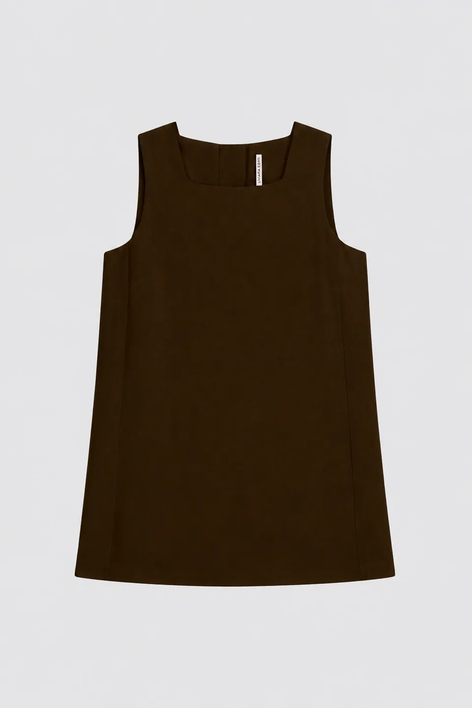 Liviana Conti Suzy robe mini sans manches Polline viscose-lin