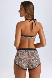 Oh Polly Praia NS0823 short mini imprimé léopard