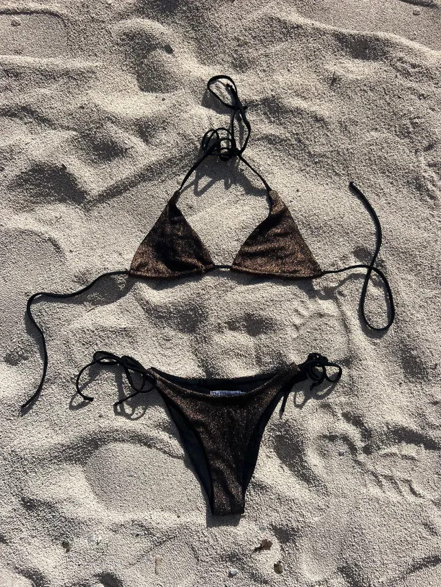 The Ethiquette Oria bas de maillot paillettes taille M