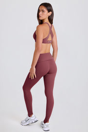 Oh Polly Legging Étrier Acai Taille Mi-Haute