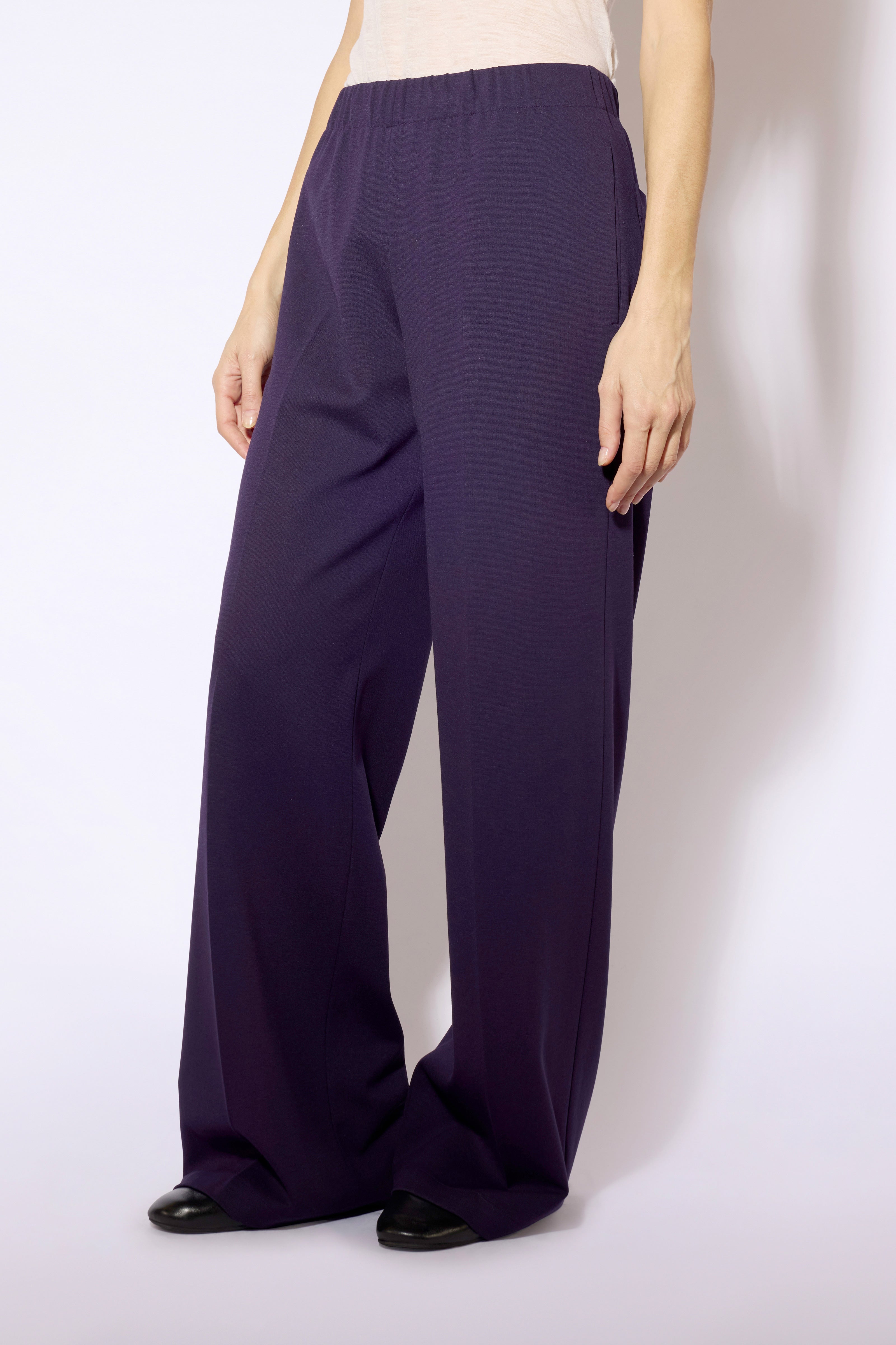 Liviana Conti Ethan pantalon palazzo myrtille 38