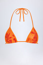 Oh Polly Swim Paita haut bikini triangle orange orchid