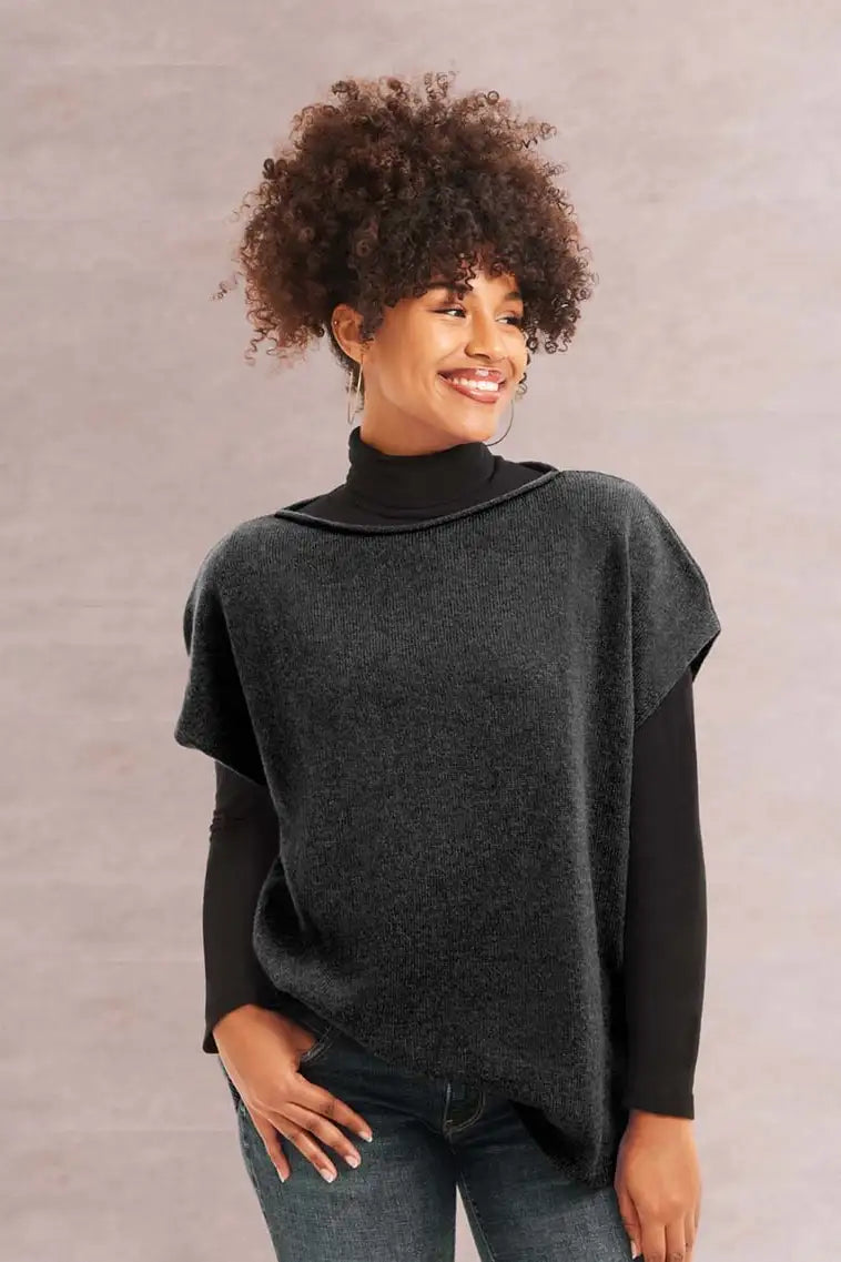 Thelma & Rose Anastasia top seconde peau noir doux hiver