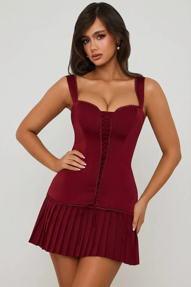 Oh Polly Dresses Evangeline 10947 robe rouge corset