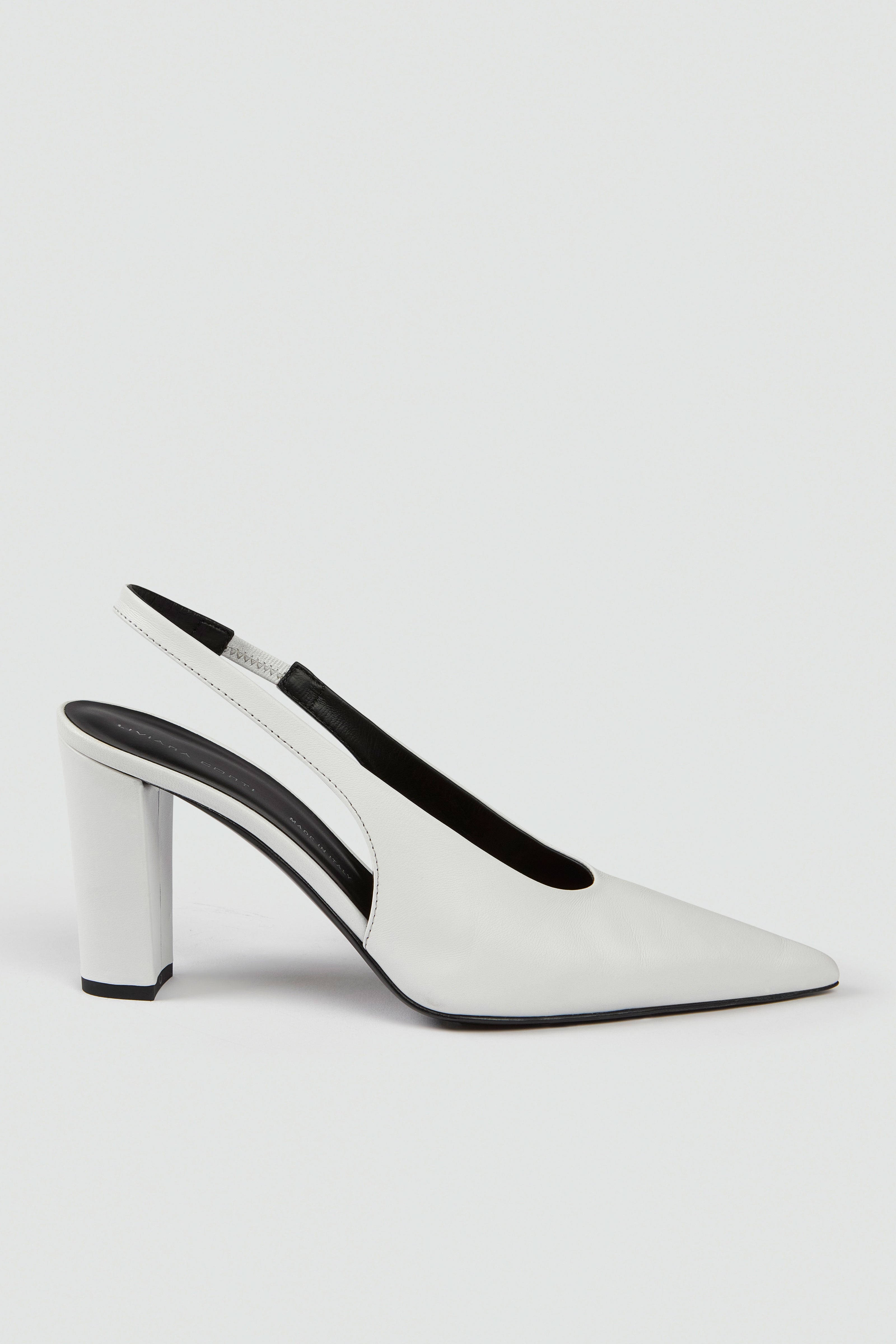 Liviana Conti Carla slingback cuir noir 38 talon 8cm