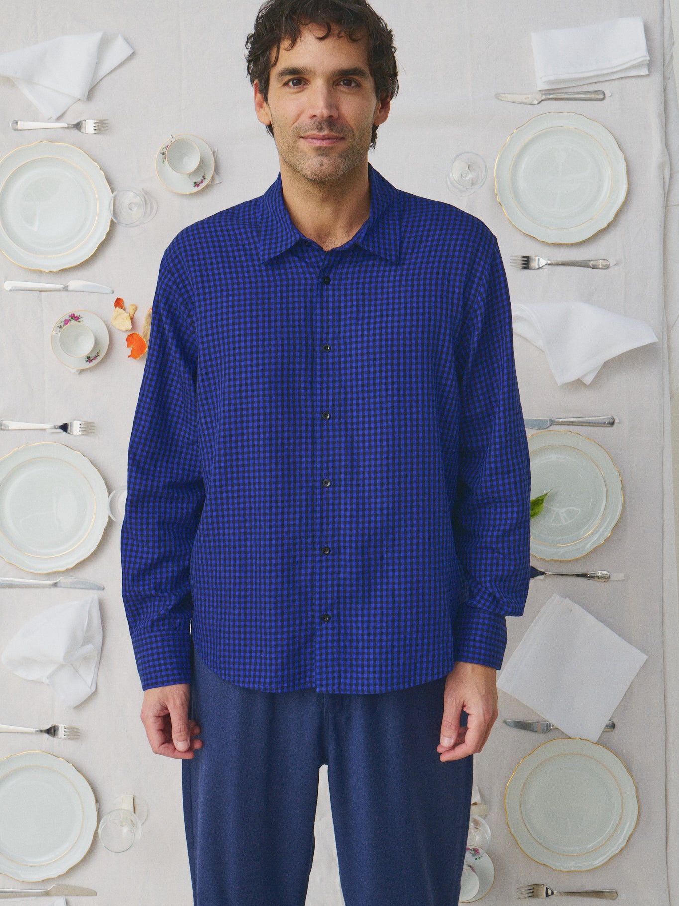 Mii à table Irfan chemise homme à carreaux taille M