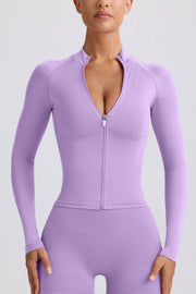 Oh Polly Define Luxe BT1960 veste zip lilas compressive