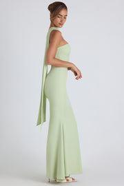 Oh Polly Imogene robe longue bustier vert printemps foulard
