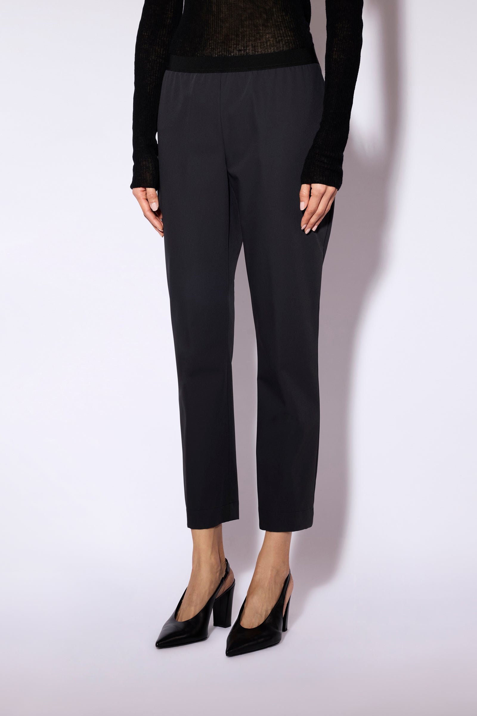 Liviana Conti Liv legging anthracite cigarette taille haute