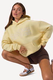 Oh Polly Knitwear Hoodie BT02578 sweat à capuche jaune doux oversize