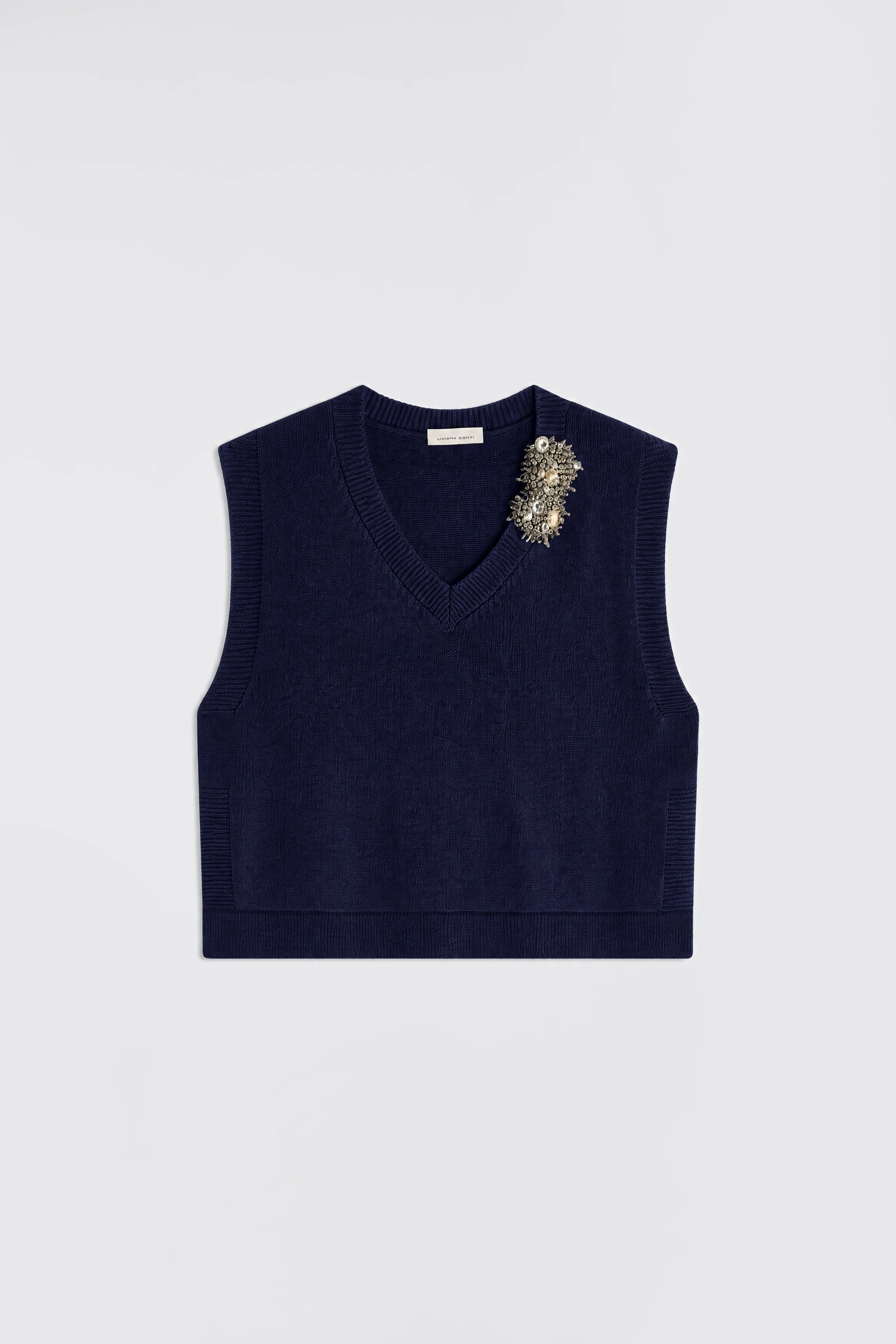 Liviana Conti Abilene gilet maille pomice taille M