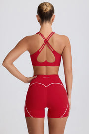 Oh Polly Bo+Tee brassière sport rouge respirante stretch