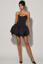 Oh Polly Minerva 11437 mini robe noire corset bubble