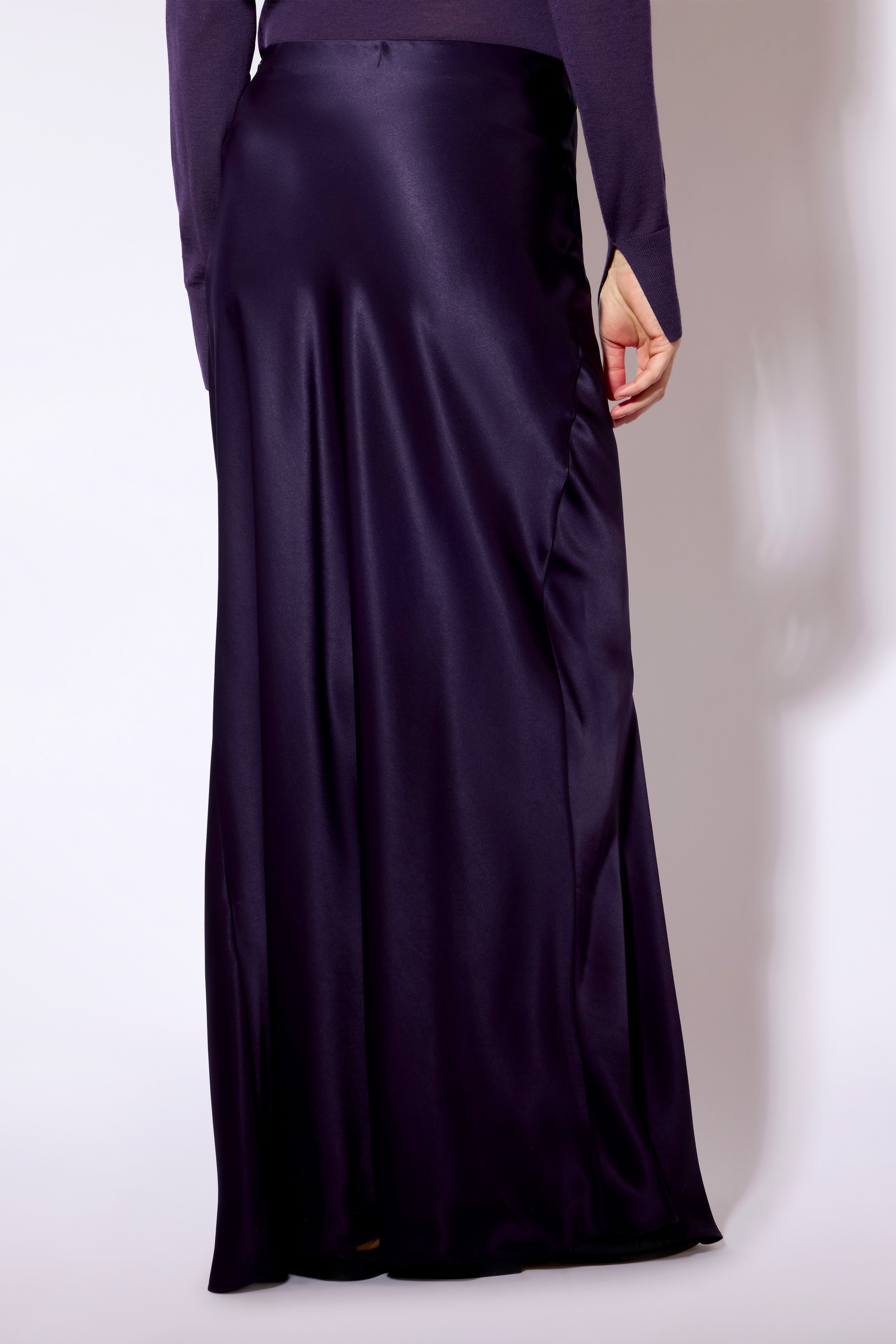 Liviana Conti Remie jupe longue satin poudre 40
