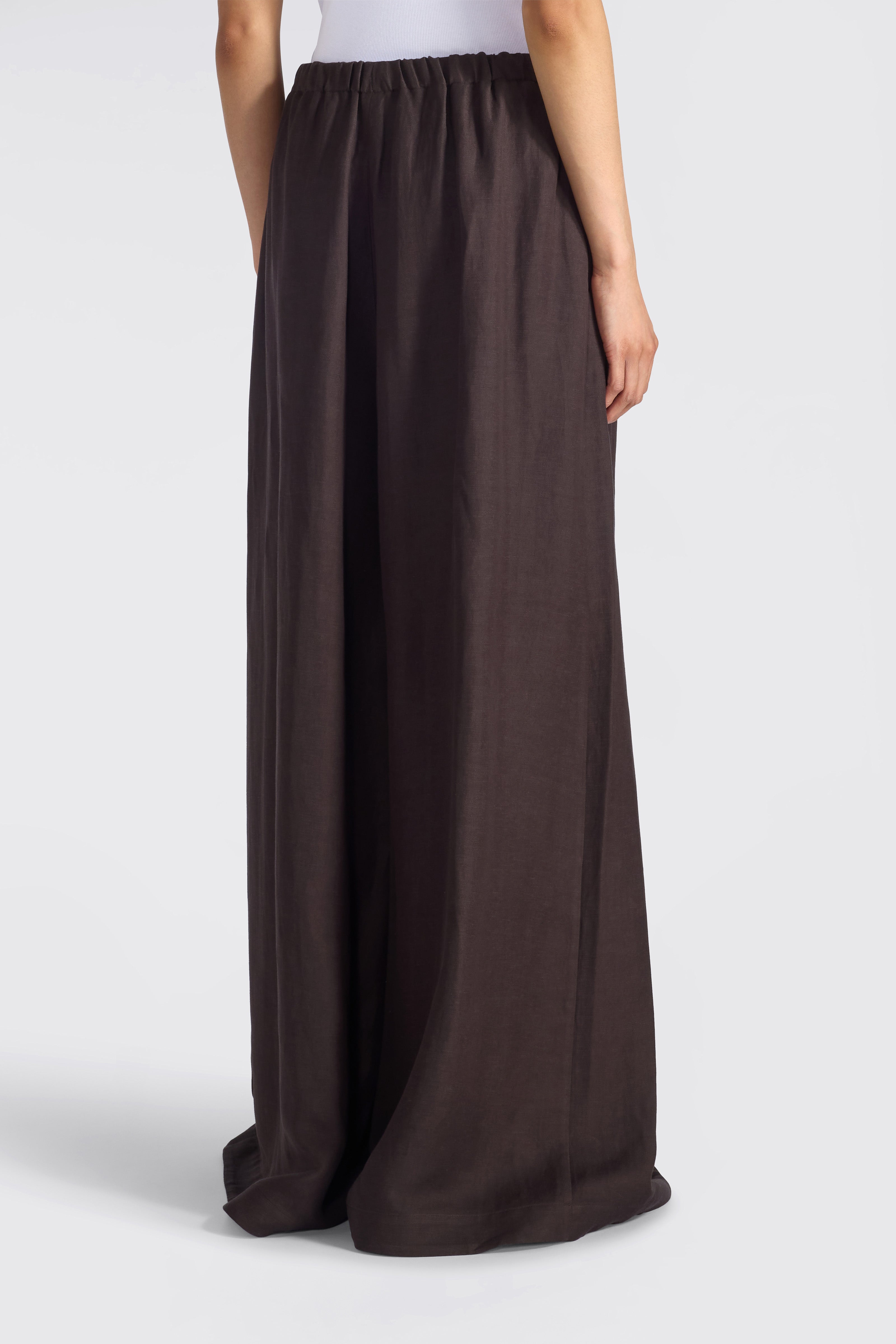 Liviana Conti Loren pantalon rose viscose lin