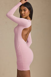 Oh Polly Dresses Mini Robe 14293 Rose Clair Dos Nu