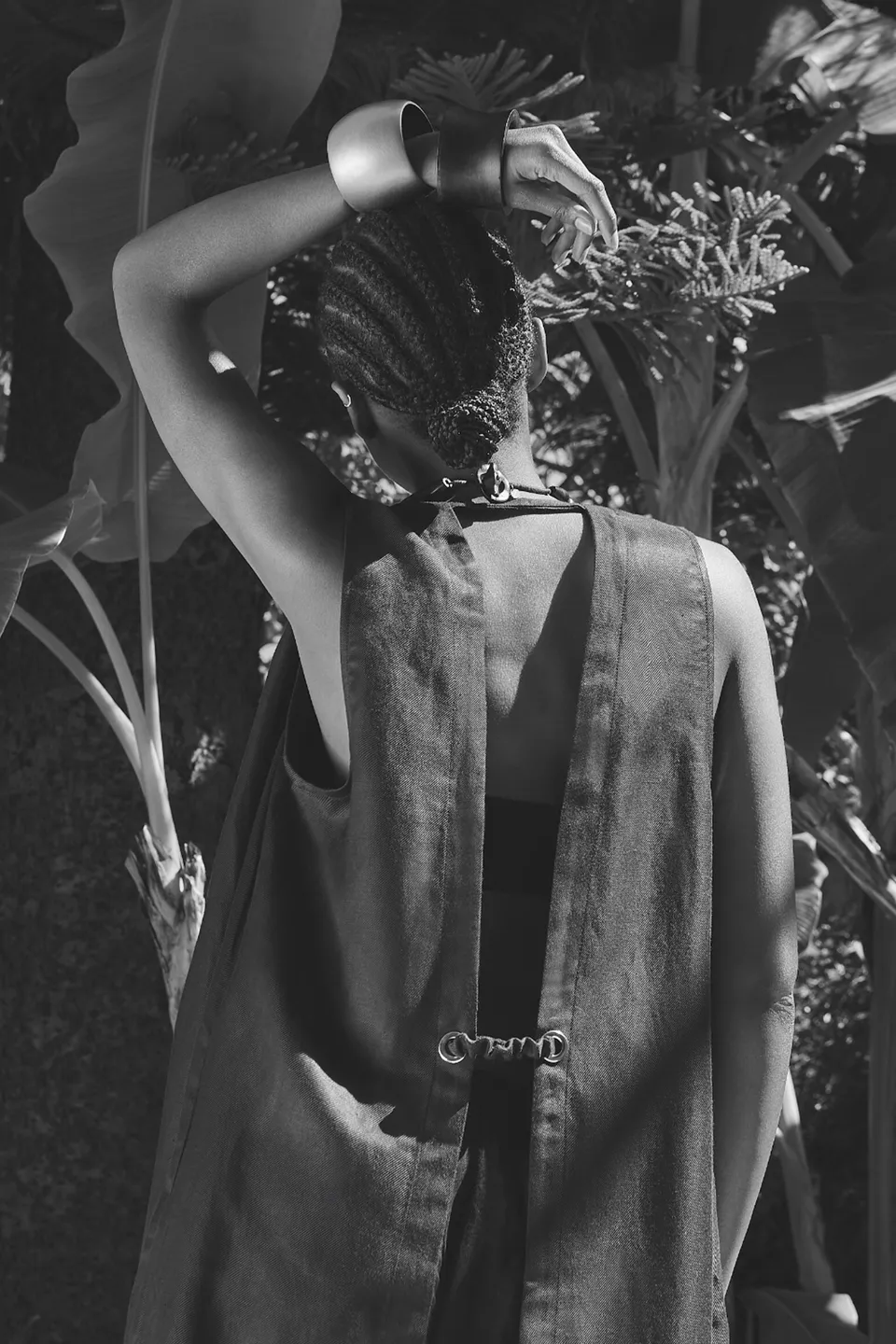Liviana Conti Ezra gilet long gabardine abisso