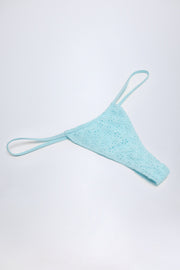 Oh Polly Swim Bosa bas de bikini bleu poudre taille haute