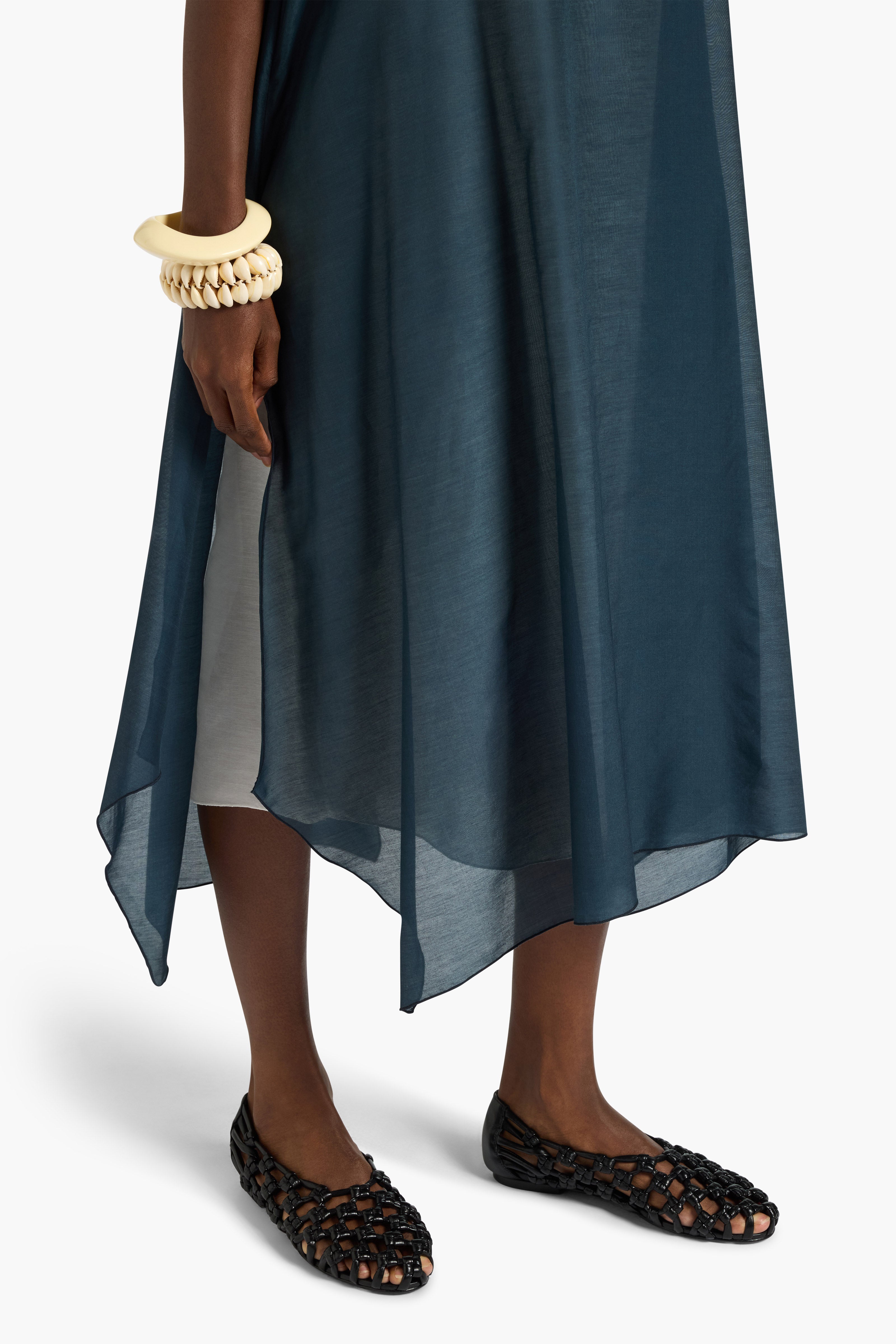 Liviana Conti Alia robe midi bicolore coton soie