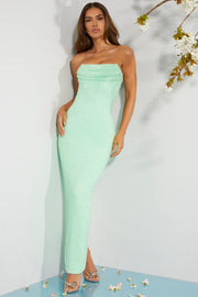 Oh Polly Embellished Palermo robe bandeau menthe perles