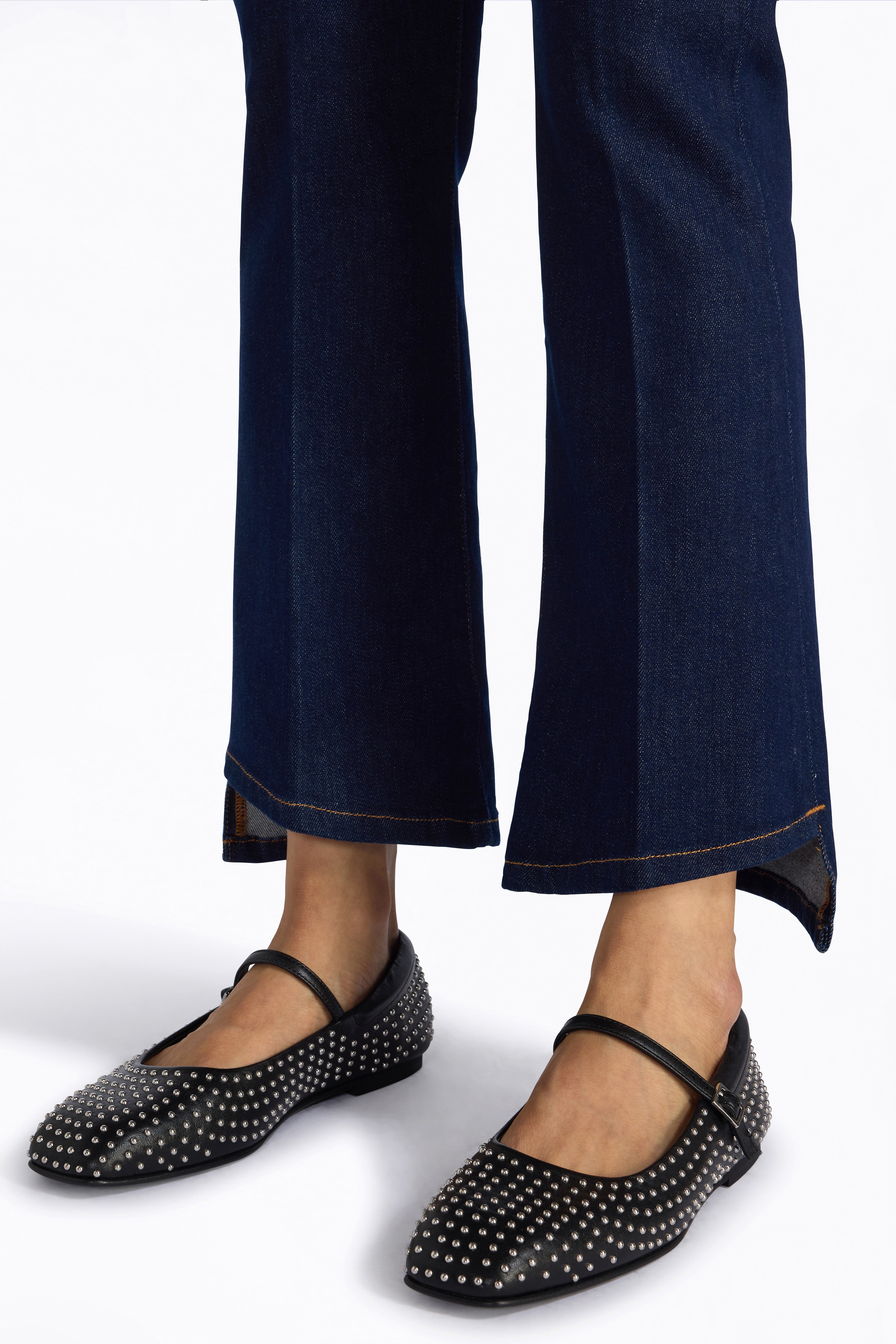 Liviana Conti Rooney jean flare bleu coton stretch