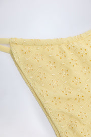 Oh Polly Swim Bosa bas de bikini jaune citron taille haute