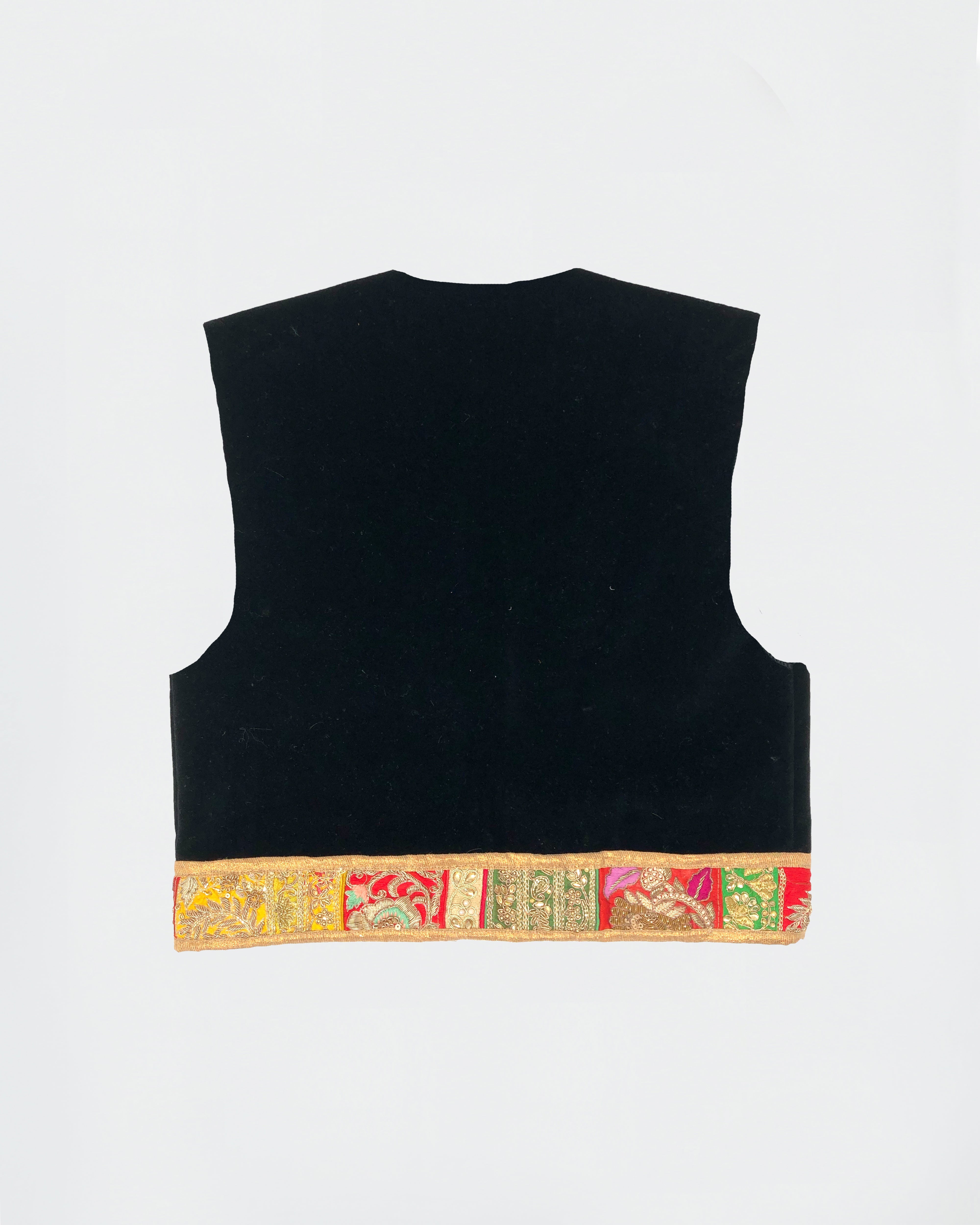 The Ethiquette Raspoutine veste velours broderie 41 cm