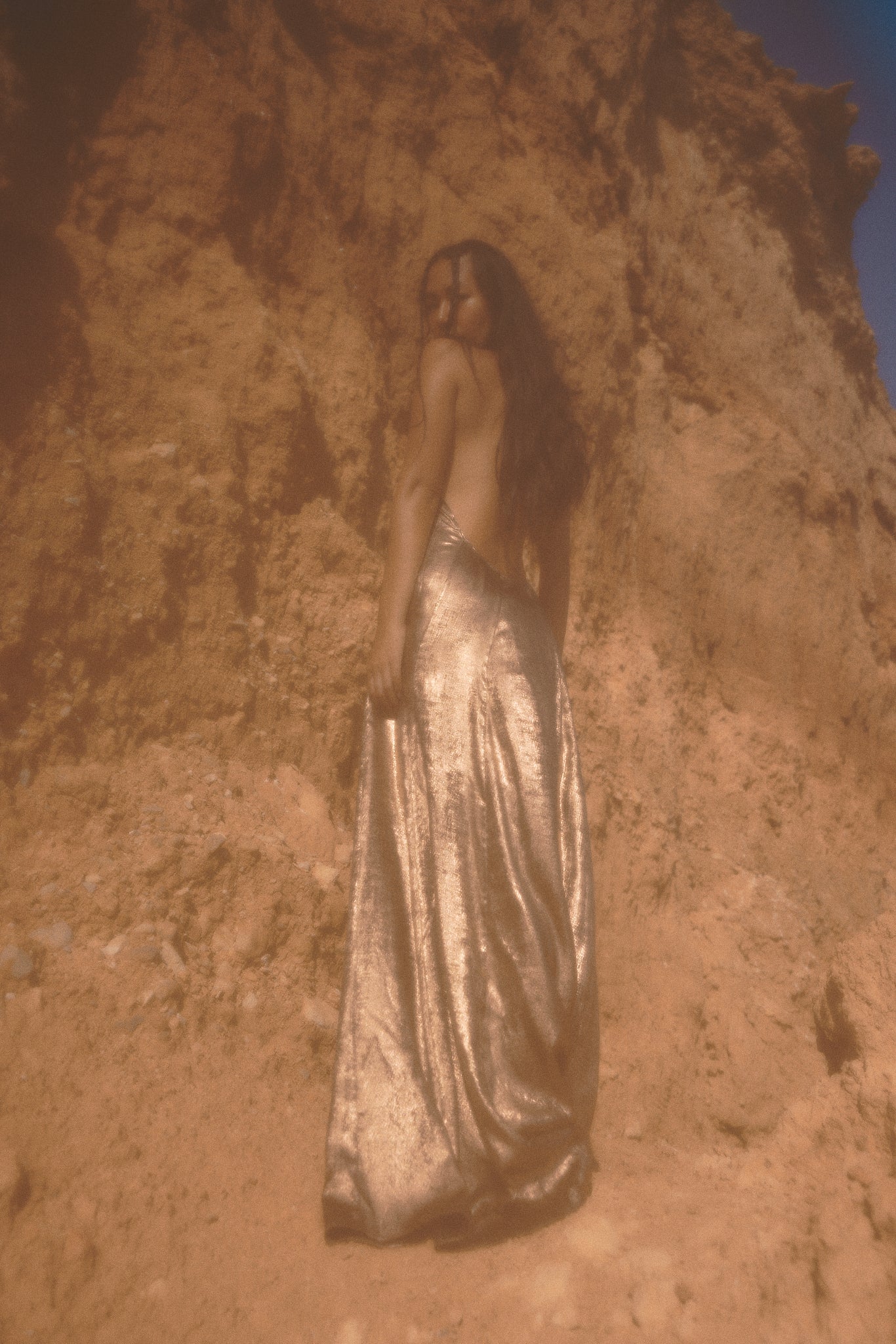 The Ethiquette Robes robe Joy Zahara satin lurex XS