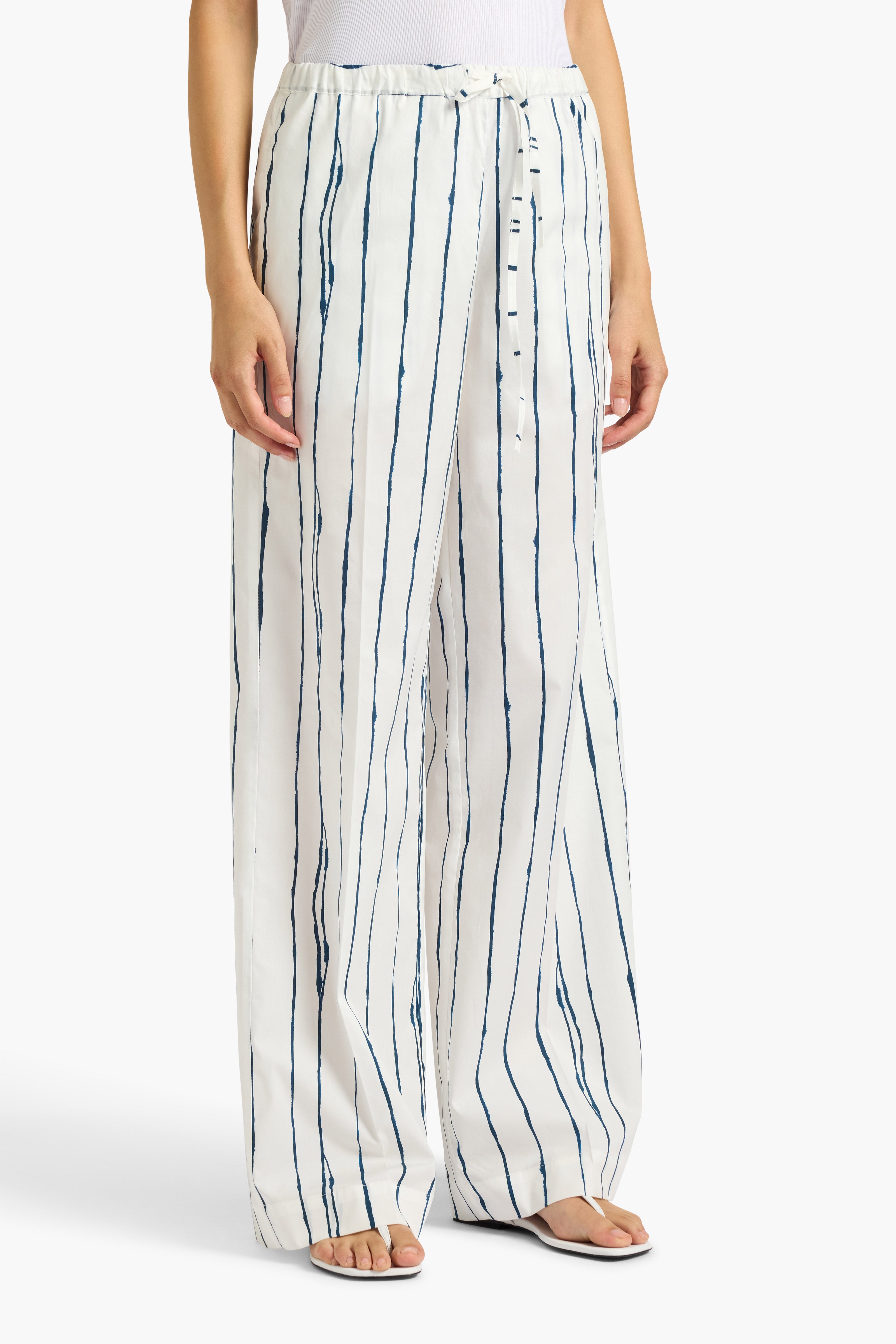 Liviana Conti Jasmin pantalon palazzo rayé