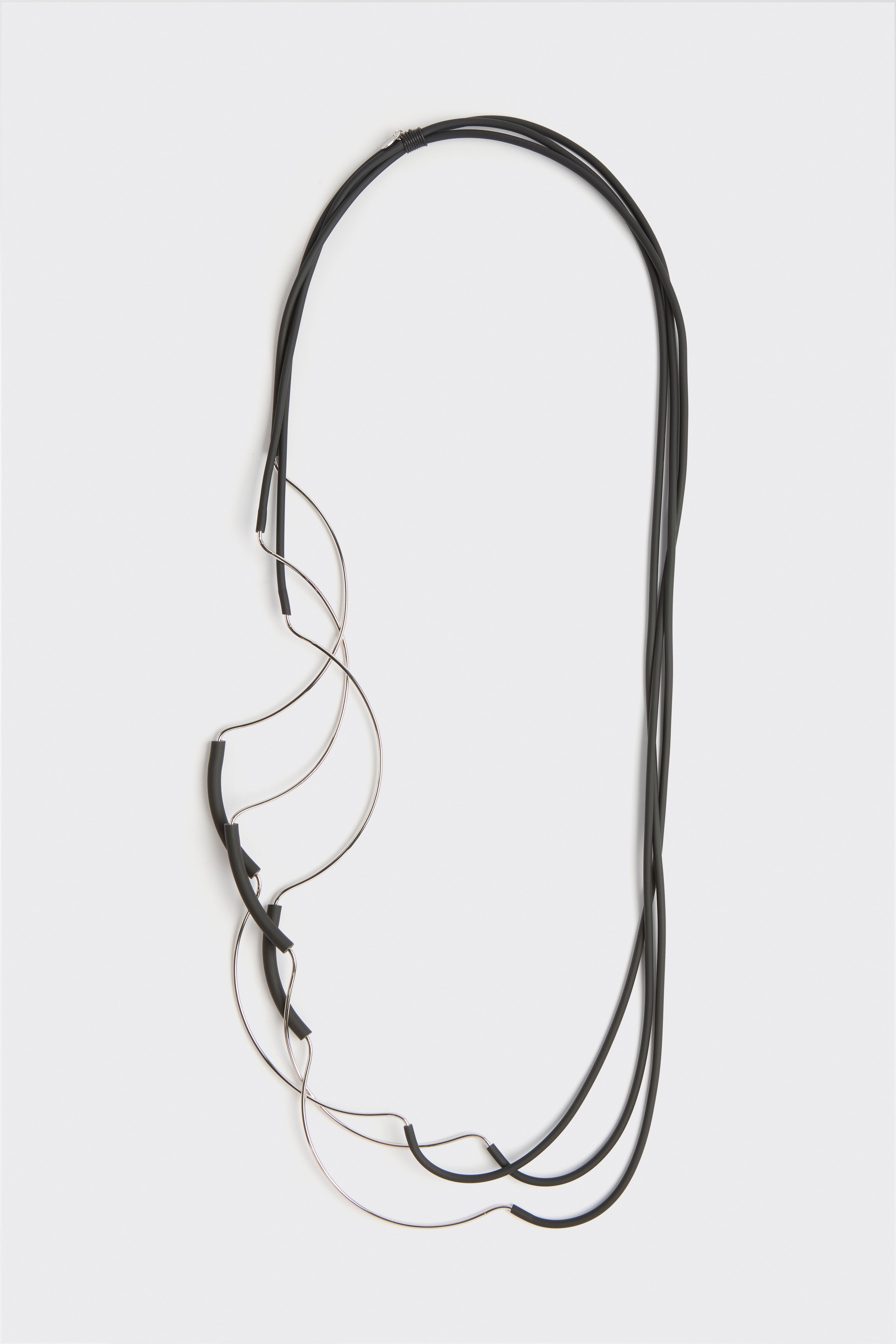 Liviana Conti Alberta collier Blanc Argent long