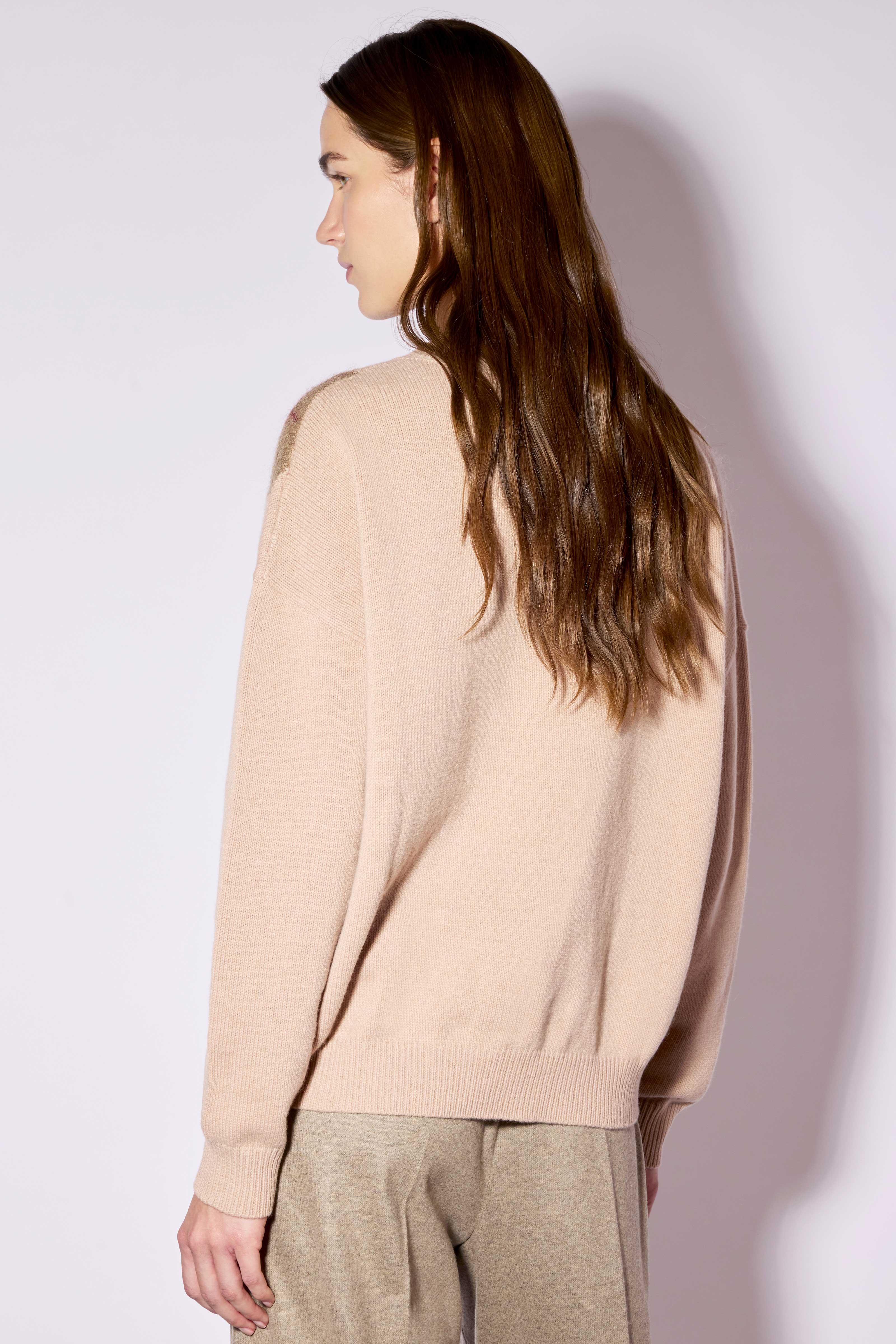 Liviana Conti Mary pull cachemire losanges M