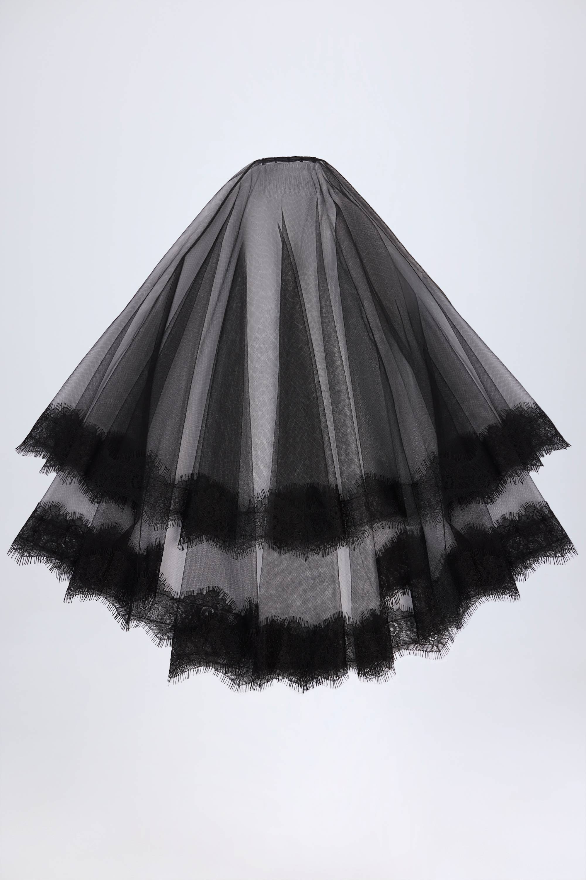 Oh Polly Trixie Voile Dentelle tulle noir taille unique