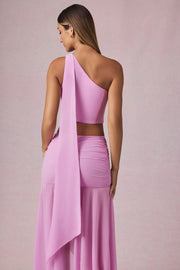 Oh Polly Rae top asymétrique rose orchidée