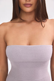Oh Polly Chunky Knit Bandeau BT1142 combinaison lavande coton